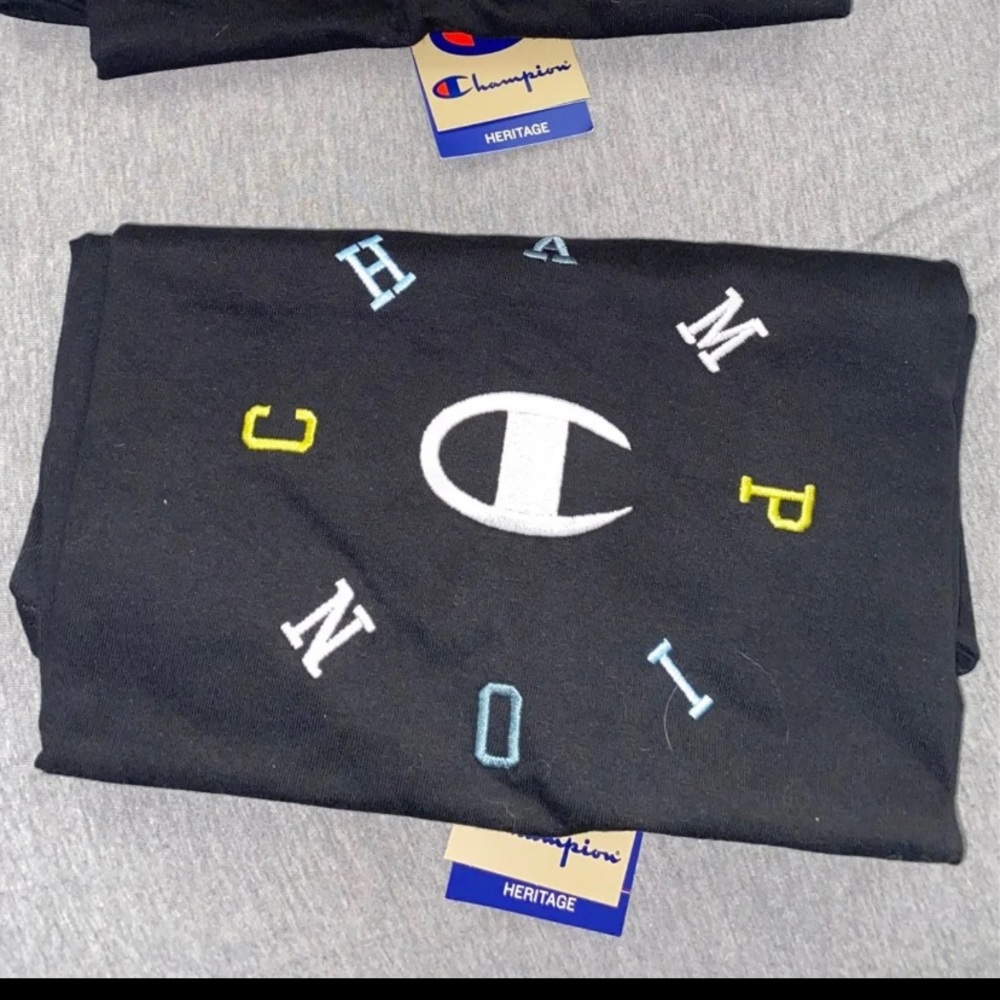 Black champions shirt